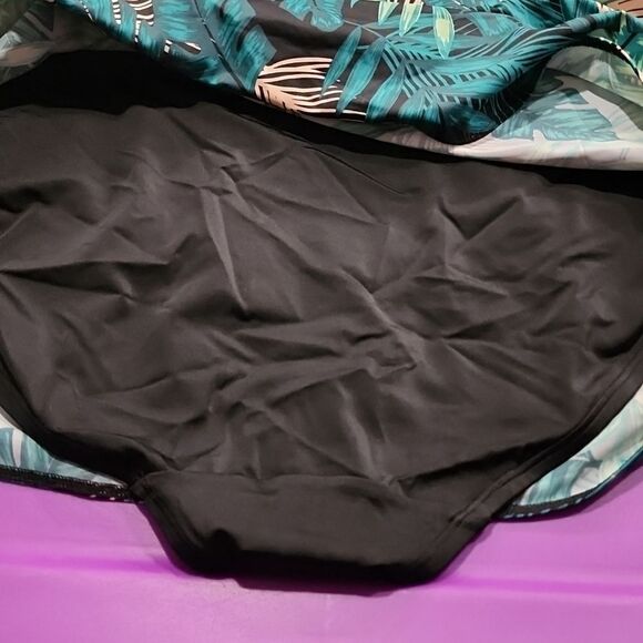 Cacique Swim Women's Desert Palms Drawstring Swim Skirted Bottom - Picture 16 of 16